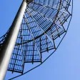 Måttskiss för Gallersteg Spiraltrappa Galvaniserat SP